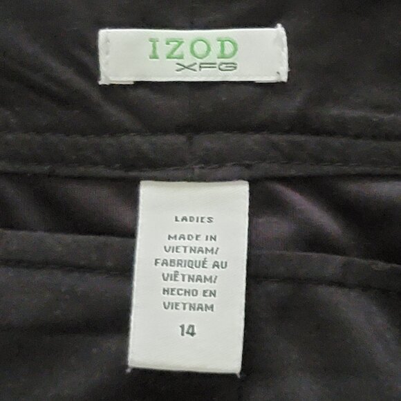 Izod Black Golf Athletic Skort - 14 - Picture 8 of 8